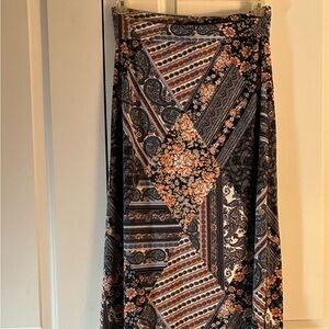 Bohemian Patchwork Maxi Skirt size Medium